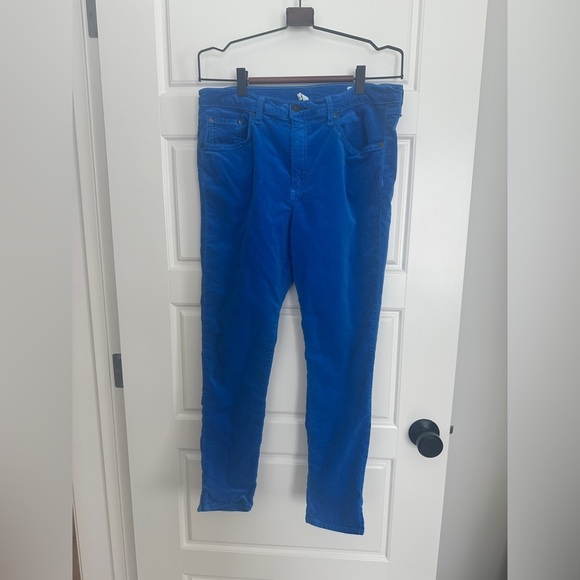 rag & bone Denim - rag & bone Blue Suede Like Jeans Slim Fit